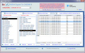 Export AVEVA PDMS/E3D into CAESAR II